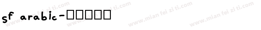 sf arabic字体转换